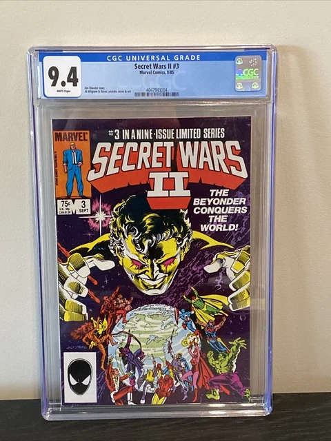 Marvel Secret Wars II #3 CGC 9.4 NM 1985 Key 1st App Beyonder MCU