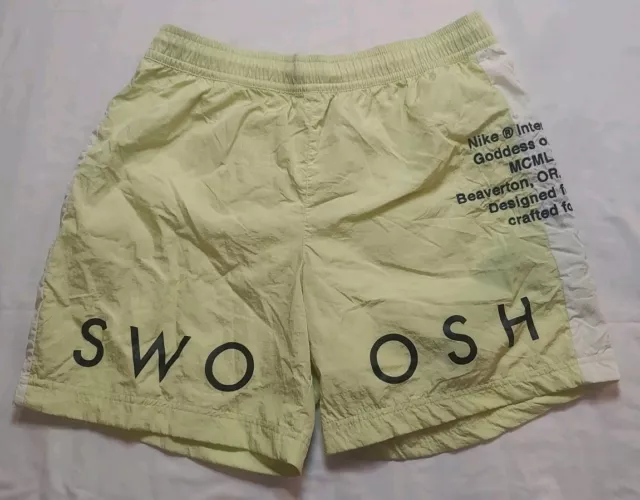 Nike NSW Swoosh Men's Woven 6” Shorts - Yellow - Sz Medium - RARE