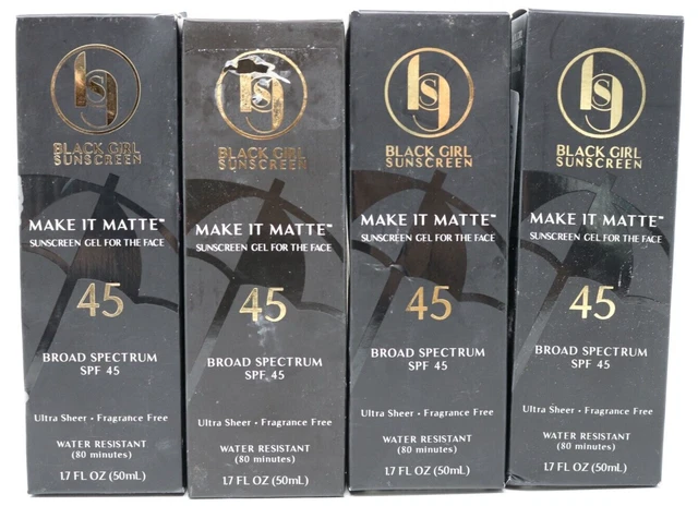 x4 Black Girl Protector Solar FPS 45 Make It Gel Mate 1.7 oz (PAQUETE DE 4)