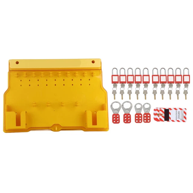 Lockout Tagout Station 10 lucchetto 20 chiavi 10 tag 4 fibbia stazione di blocco wit NDE
