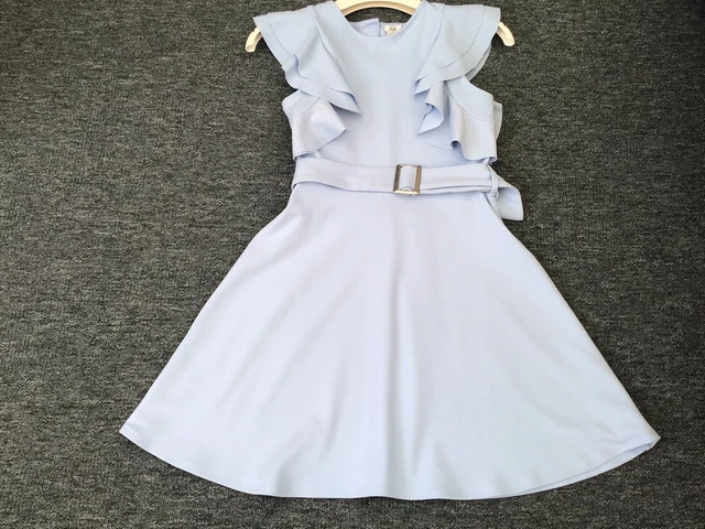 Girls River Island Skater Dress for Spring Summer.  Pale Blue.  Age 11-12.