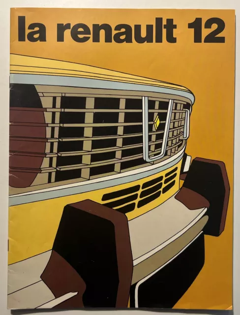 Pubblicità Brochure - La Renault 12 - Anni '70