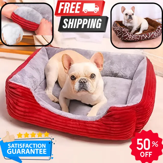 Pet Calming Bed Dog Cat Orthopedic Memory Foam Warm Soft Sleeping Cushion Puppy