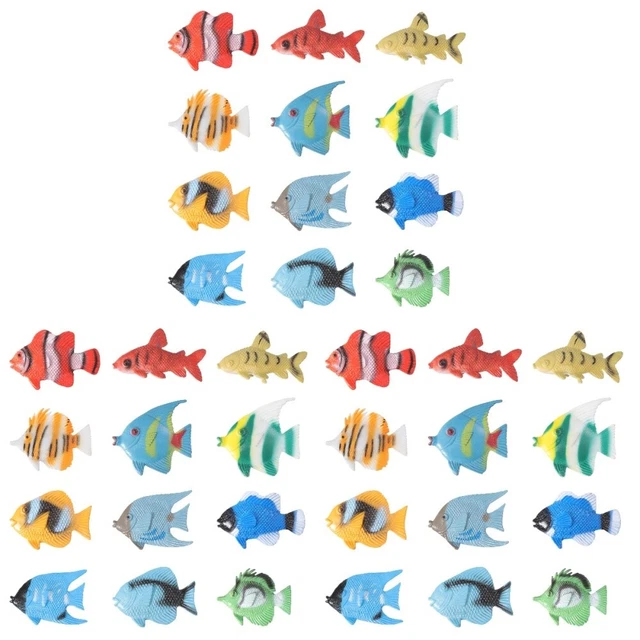 Paquete de 3 juguetes de peces para niños ilustración de peces para niños fiesta bajo el mar