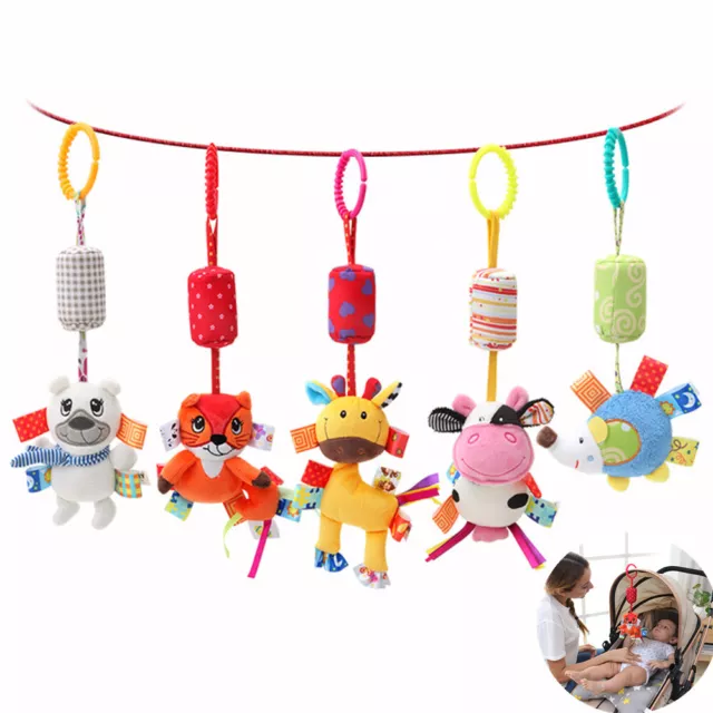 Baby Wind Chime Hanging Play Stroller Crib Pram Activity Rattle Bell Sensory Toy