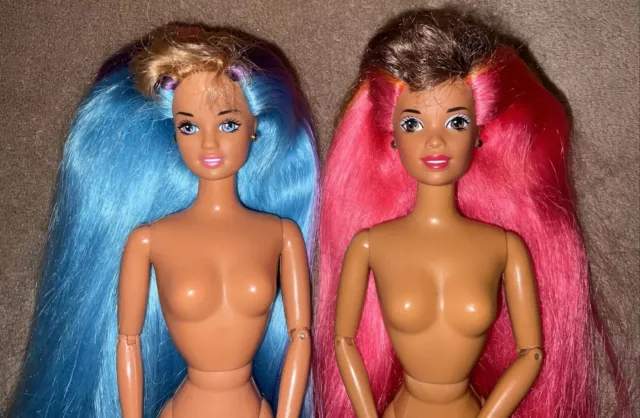 1996 Hula Hair Barbie (African American) and Teresa Barbie Doll (DOLLS ONLY)
