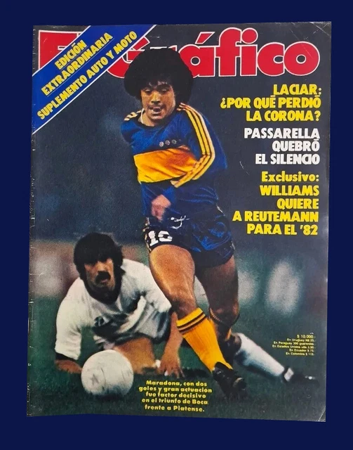 Magazine El Grafico Argentine 1981 - Diego Maradona à Boca Juniors - Édition Espagnole