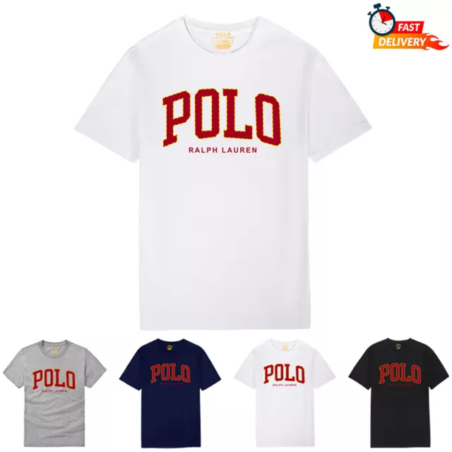 NEW POLO RALPH-LAUREN Men'sT-Shirt Crew Neck Casual Short Sleeve Tops ...