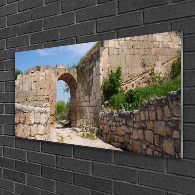 Wandbilder aus Plexiglas® 100x50 Acrylglasbild Ruine Architektur