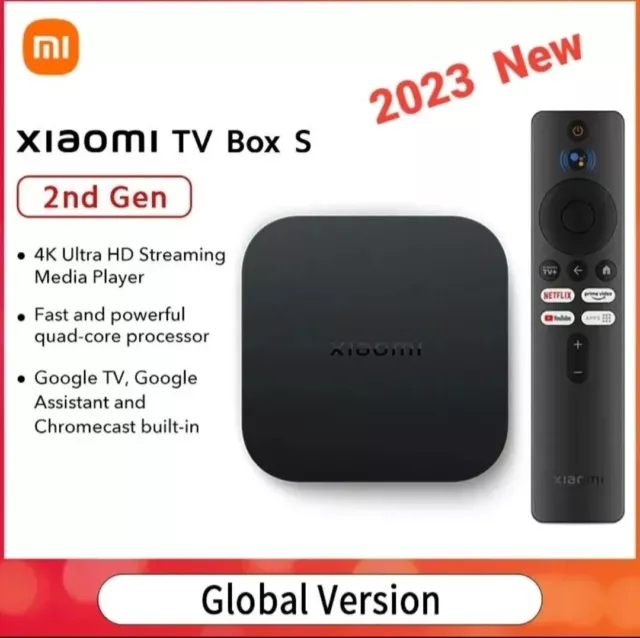 Global Version Xiaomi Mi TV box s 2nd gen 4K Ultra HD BT5.2 2GB