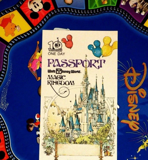 WALT DISNEY WORLD UNUSED PASSPORT Ticket 1Day Park Hopper Ticket Pass