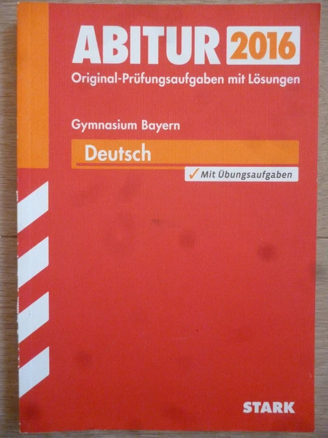 ABITUR DEUTSCH # Gymnasium Bayern 2016 # Stark EUR 4,00 - PicClick DE