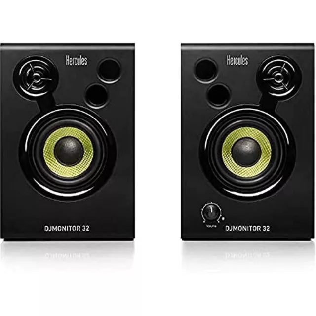 Hercules DJSpeaker 32 Party 2 x 15 Watt RMS Aktive Monitor Musik UNVOLLSTÄNDIG