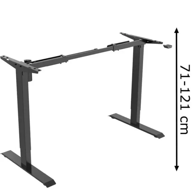 Celexon Schreibtischgestell eAdjust-71121, schwarz, elektrisch höhenverstellbar,