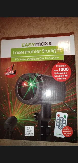 LASERSTRAHLER EASYMAXX &STARLIGHT& Fernbedienung Outdoor Garten
