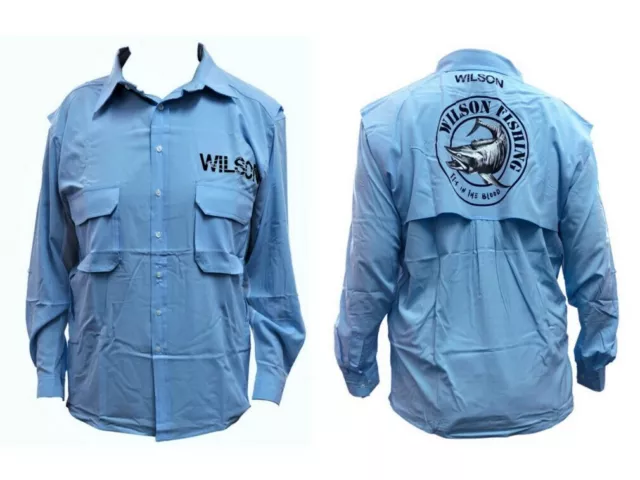 Wilson Outdoor Vented Long Sleeve Fishing Shirt - Moisture Wicking Fishing Jerse
