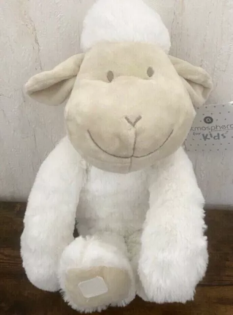 Atmosphera Kids doudou peluche agneau blanc Neuf