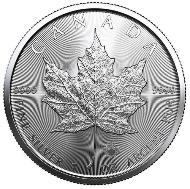 （2PACK）2022 Canadian Maple Leaf Silver $5 Coin Queen Elizabeth .9999 Argent Pur