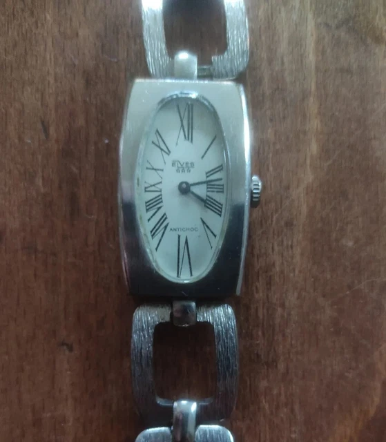 Montre Femme ERNEST En Métal Brillant - Mouvement à Quartz - Affichage à Aiguilles - Occasion Bon État