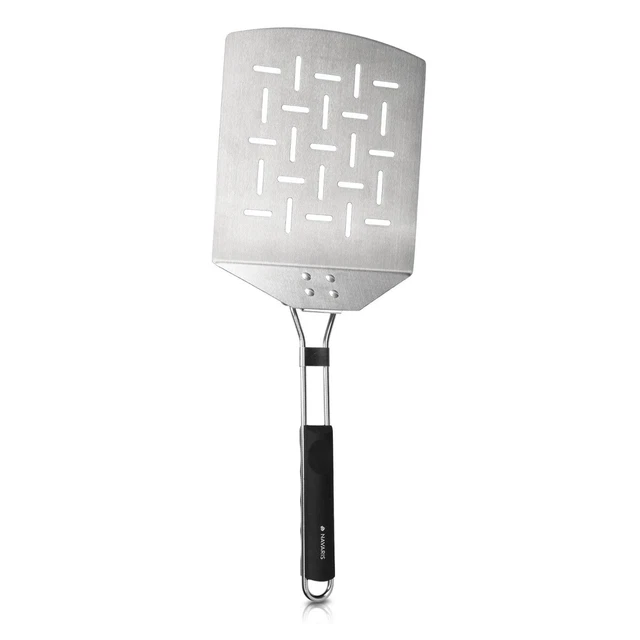 Pelle à Pizza Inox pour Four Feu de Bois Barbecue - Pelle Rectangulaire Pliable