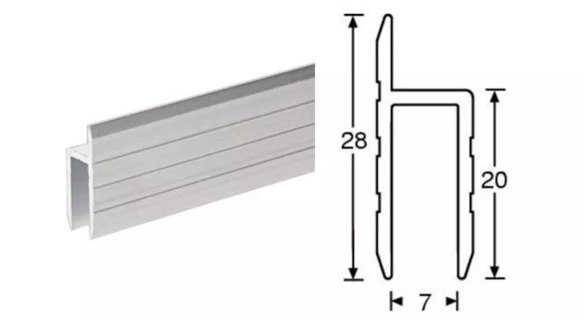 Profilo In Alluminio Ad H Per Sportelli Flightcase Fly Flight Case