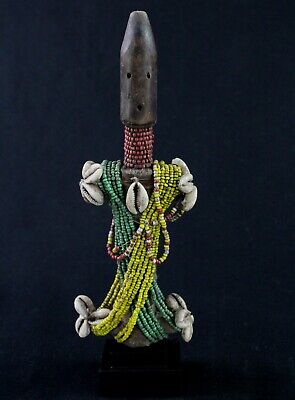 Art Africain Tribal Ethnique - Poupée Namji sur Socle - African Doll - 27 Cms
