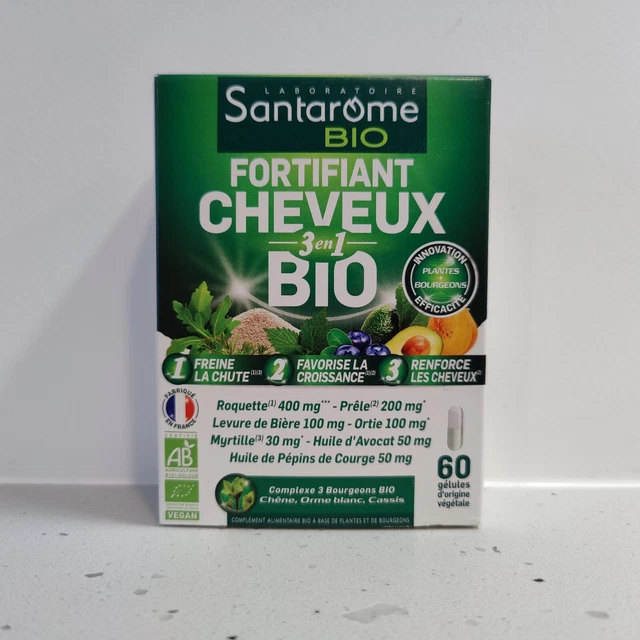 Laboratoires Santarome Bio - Fortifiant Cheveux 3 En 1 Bio 60 Gelules