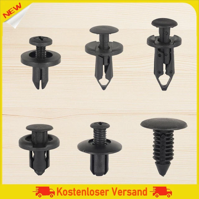 190Pcs Car Push Retainer Clip Plastic Auto Push Pin Rivets Set Push Retainer Kit