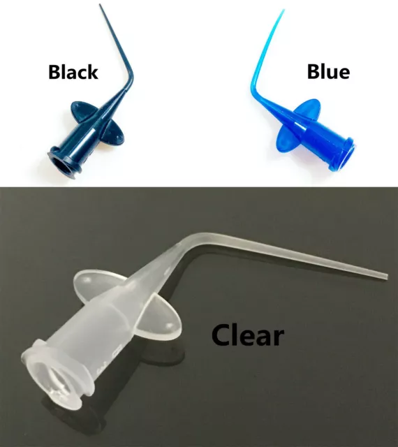 Dental Disposable Irrigation Syringe Tip Endo Oral Needle Tip Plastic 3Color