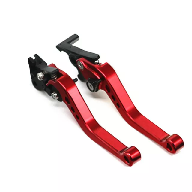 CNC Motorcycle Handlebar Brake Cylinder Master Clutch Lever Red Aluminum Alloy