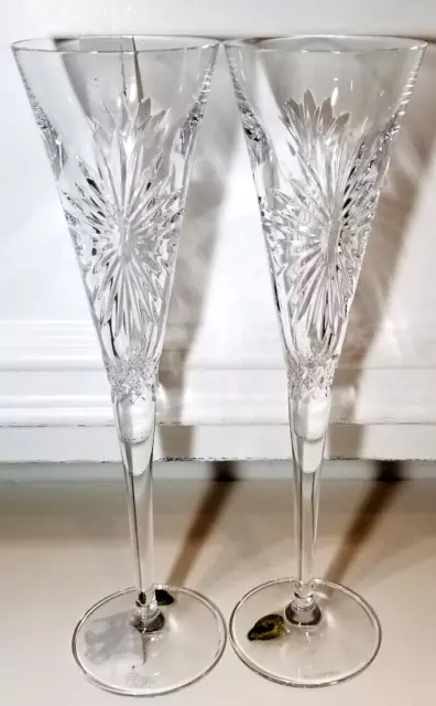 WATERFORD 2021 TIMES SQUARE TOASTING FLUTES PAIR 1055459 Boxed with tags