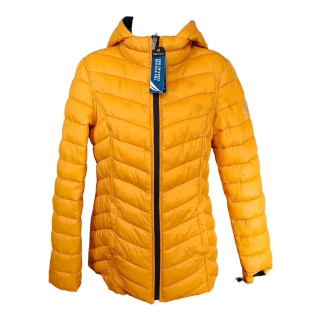 Nautica Reversible Puffer Coat - Women's Lightweight Packable Jacket 2