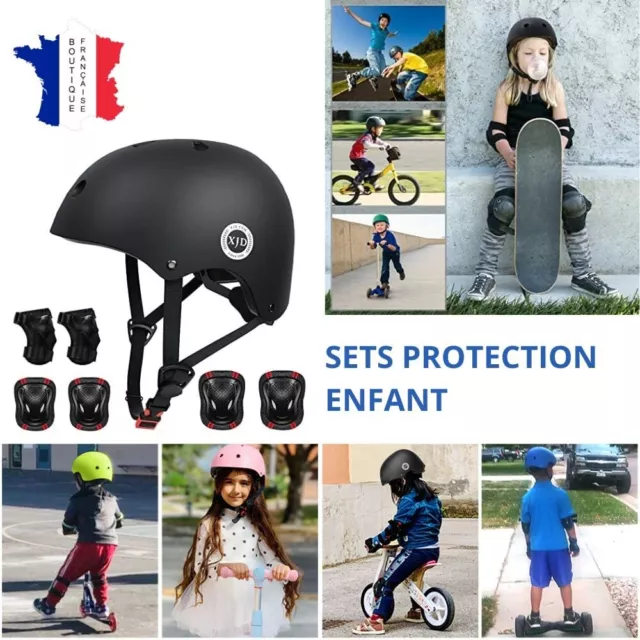 Ensemble d'équipement de protection pour enfants, genouillères pour enfants,  3-8 ans