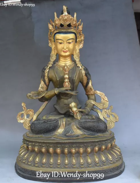 Bronze doré Vajradhara Déesse Bouddha Statue Faqi de Vajrabhairava