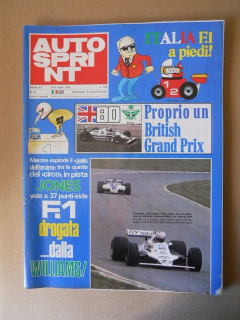 AUTOSPRINT N 29 1980 Rivista di F1 e Rally [P52] EUR 7,32 - PicClick IT