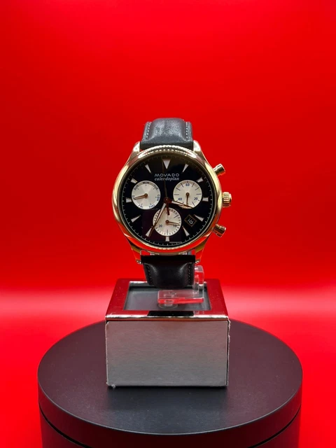 MOVADO Heritage Chronograph Navy Blue Dial Men's Watch - 3650006