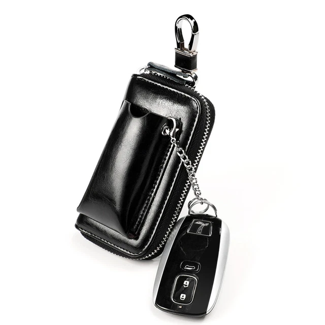 Chiave auto borsa in pelle mini astuccio chiave uomo cerniera