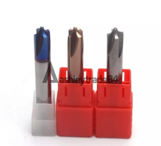 1PCS R Bevelling Tungsten Alloy Steel Milling Cutter 4-Flood HRC55 HRC65