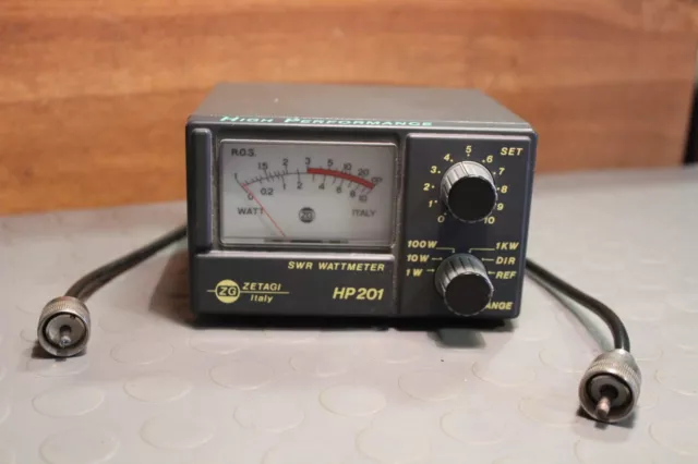 Swr Meter Wattmeter HP-201 ZETAGI Vintage Measuring Tool CB Zg