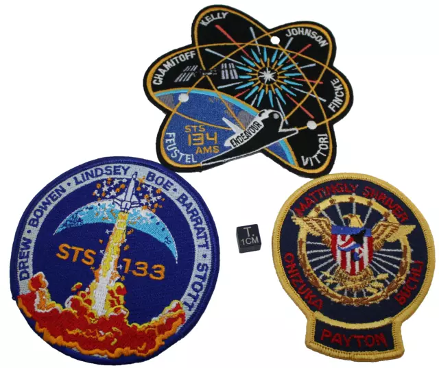 Lot de 3 Patchs Originaux Nasa  (USA - 114*)