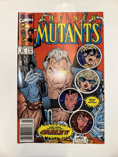 The New Mutants #87 (Marvel, March 1990) First Appearance of Cable Newsstand