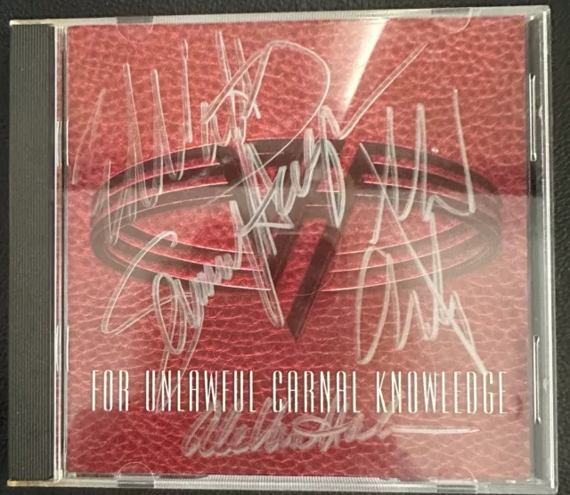 Van Halen For Unlawful Carnal Knowledge CD Signed By All Members COA