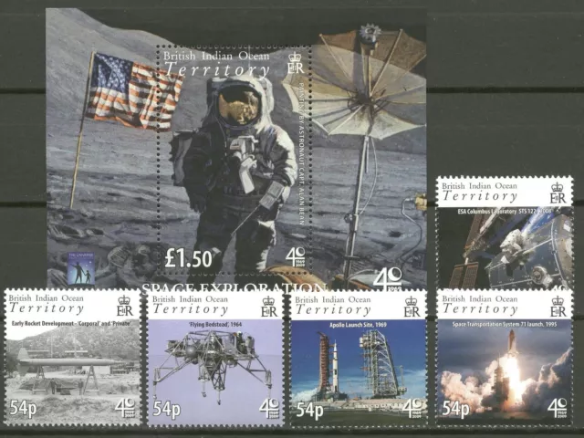 Raumfahrt, Space, Apollo, Mondlandung - BIOT - ** MNH 2009