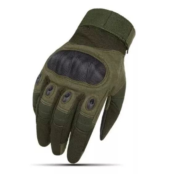 Tactical Gloves Airsoft Softair Handschuhe Bushcraft Survival Oliv Grün Größe XL