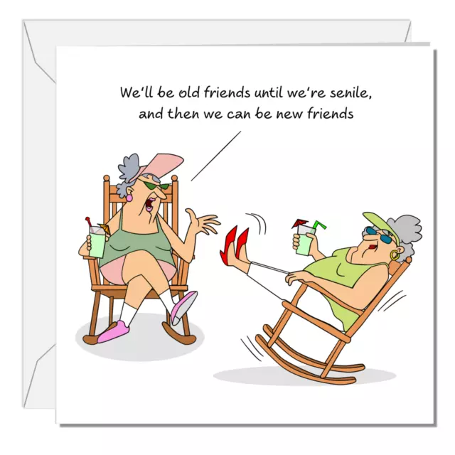 Funny Birthday card Friendship Card for her - 50th 60th 70th Birthday for Wife M