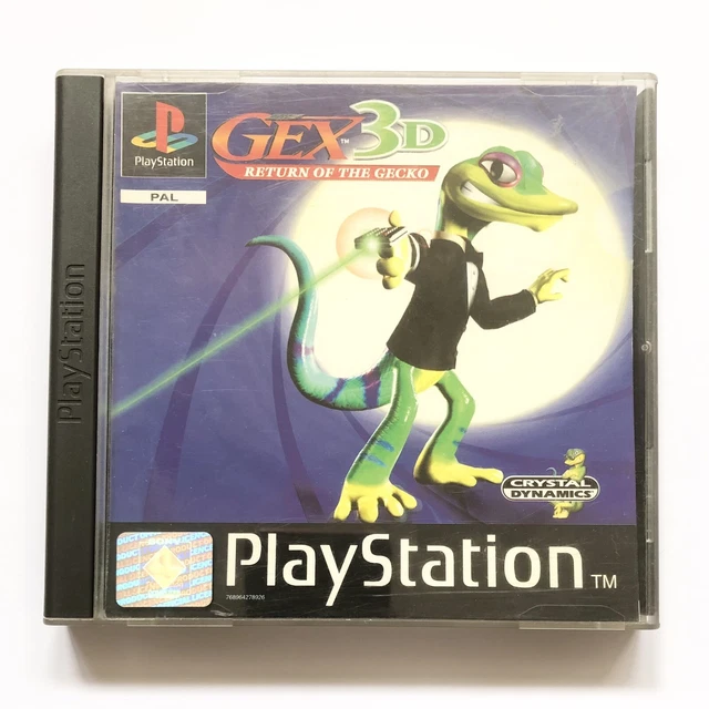 Jeu PS1 Gex 3D Return Of The Gecko - Sony PlayStation 1, édition Disney, état Correct