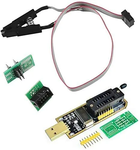 Modulo convertitore presa adattatore, programmatore USB CH341A + clip di prova