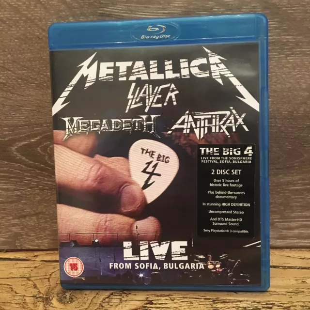 Metallica Slayer Megadeth Anthrax The Big Four 4 Live from Sofia Blu-Ray 2 Disc