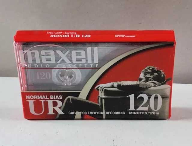 Cinta de casete en blanco MAXELL UR 120 sesgo normal tipo I