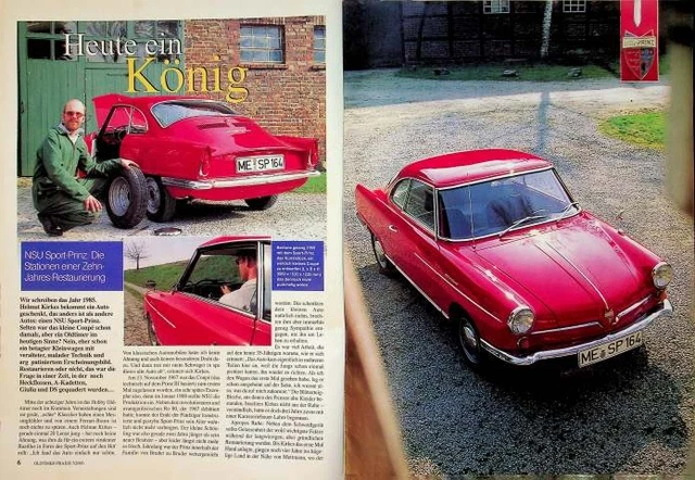 Oldtimer Praxis 1995 – Présentation NSU 1000 C 40PS – Magazine Auto Allemand